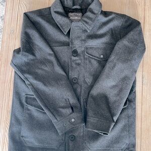Men’s Large Eddie Bauer Gray Wool Jacket